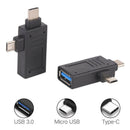 USB 3.1 2-in-1 Type-C&Micro USB to USB 3.0 / 2.0 Female OTG Adapter Convertor 3C