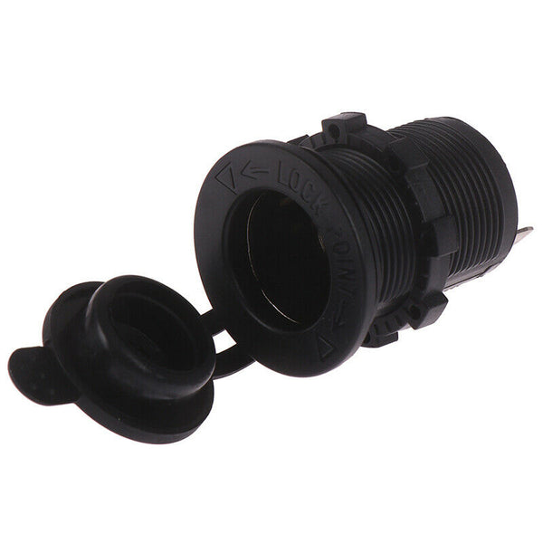 1 Pcs Waterproof 12V Car Black Socket USB Charger Power Adapter Outlet ME