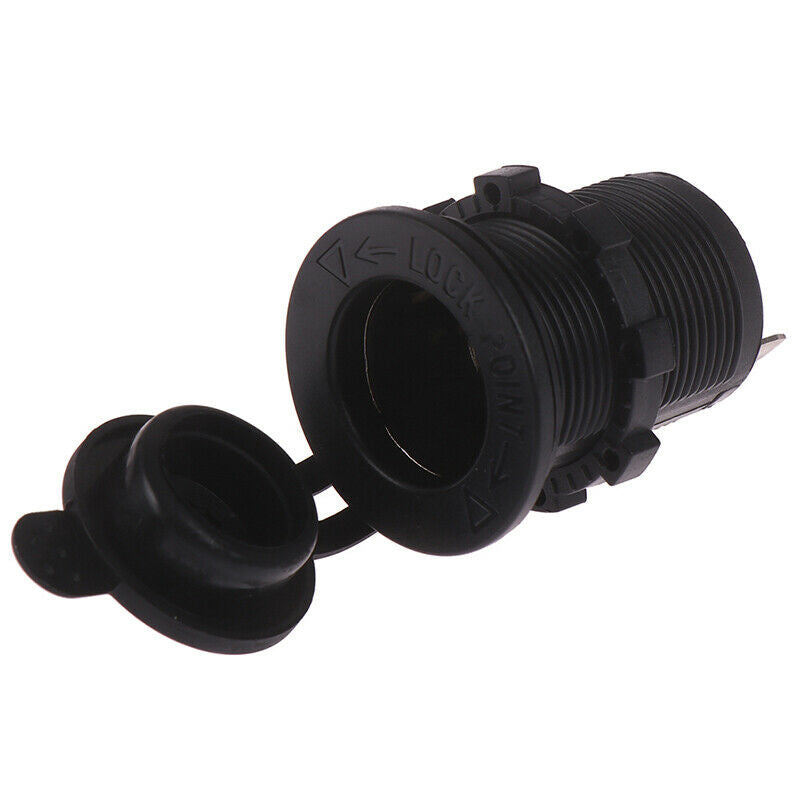 1 Pcs Waterproof 12V Car Black Socket USB Charger Power Adapter Outlet ME