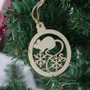 10pcs Rat Pattern DIY Crafts Scrapbook New year Decor Natural Wooden Ornamen&+