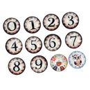 Clock Pattern Snap Button Sewing Crafts Snappers DIY Crafts Fastener 12pcs