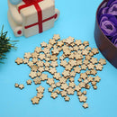 100pcs Mix Size Wood Plum Blossoms Flower Button DIY Sewing Scrapbook Decor A