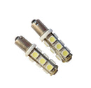 2 x BA9S T4W Pure 5050 SMD 13 LED Car Side Tail Light Bulb Lamp Interior gau