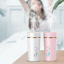 LED Mini Portable Car Humidifier Air Purifier Freshener Essential Oil DiffuserOZ