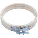 Embroidery Circle Set Hoops Cross Hoop Ring Wooden Round Adjustable Bamboo  G6I1