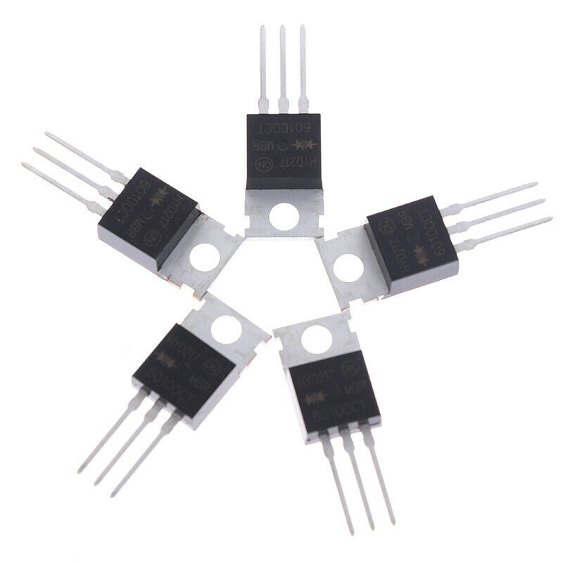 5Pcs V60100C MBR60100CT TO220 To-220 Schottky Diode 60A 100V OriginalB Ew
