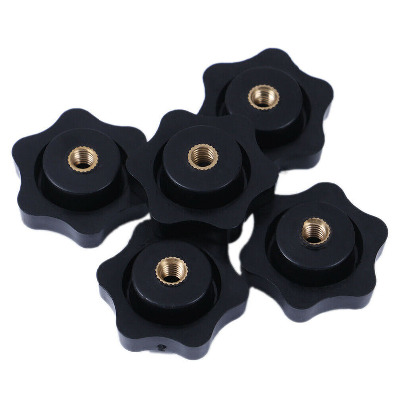 5Pcs M5 plum bakelite hand tighten nuts handle star thumb nuts manual nuts Gn