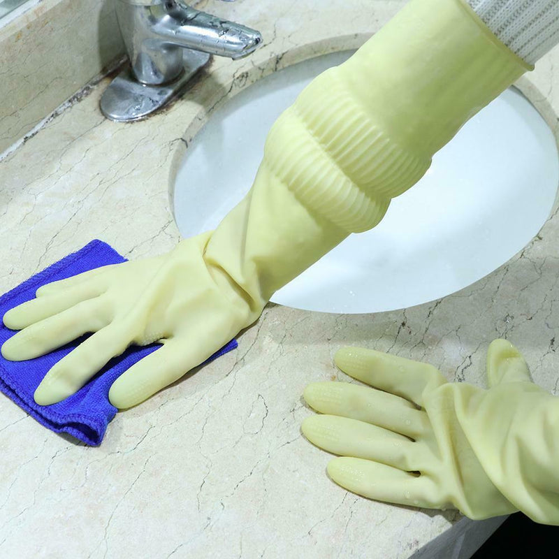 1 Pair Natural Latex Gloves Garden Rubber Wear Resistant Working Gloves