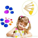 4pcs Set DIY Stencil Brush Dabbers Sponge Tool Furniture Craft Sponge Paint T0W8
