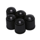 5pcs black plastic dust valve caps bike car wheel tyre air valve stem caps  3C