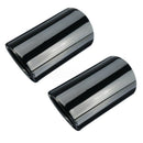 2X Tail Exhaust Tip Pipes Titanium Black for BMW E90 E92 325 328I 3 Series