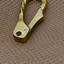 Brass Twisted Hook Keychain Buckle Handmade Decorative Craft Accessories