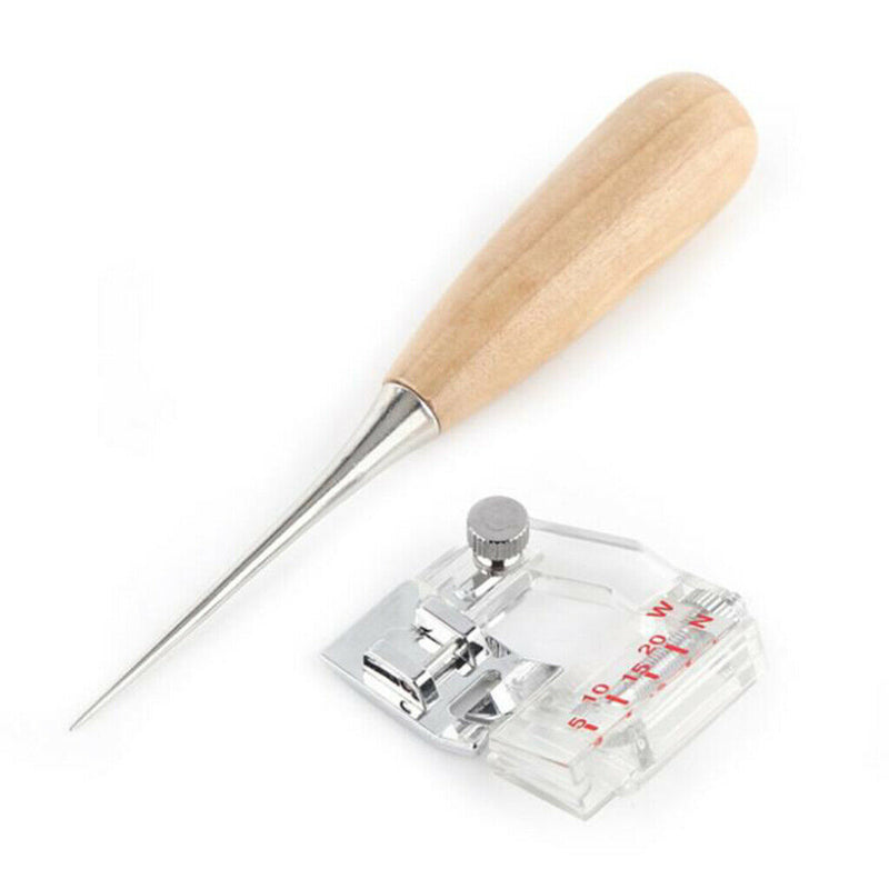 1 Set Fabric Bias Tape Maker Kits for Sewing Quilting Awl and Adjustable Binder