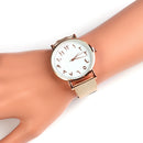 Arabic Number Silicone Strap Classic Men Women Simple Dial Quartz Watch (A) A
