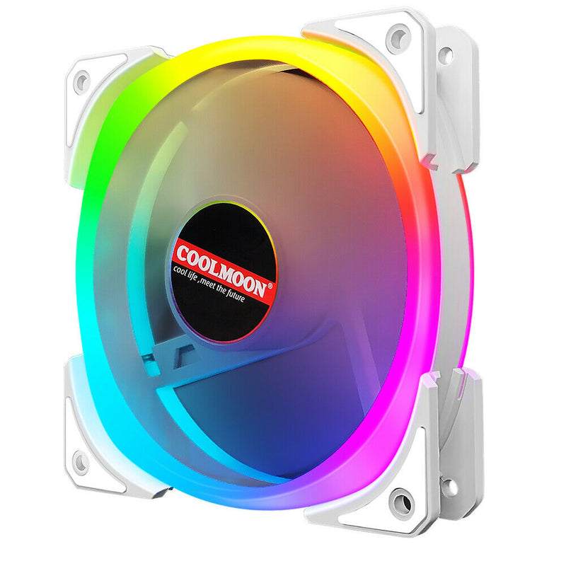 PC ARGB Cooling Fan 12V RGB 6 Pin 120mm Quiet Wireless Computer Case Cooler