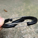 5x 8 Shape Buckle Double Gated Carabiner Key Ring Clip Hook Snap Outdoor Hi K8T3