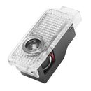 2Pcs Led Door Welcome Round Sign Light Decorative Projection Lamp For Audi