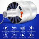 Solar Power Shed Light Bulb 24 LED Portable Hanging Hook Tent Camping Lamp