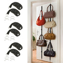 3x Over-the-Door Hooks Hanger Hat Handbag
