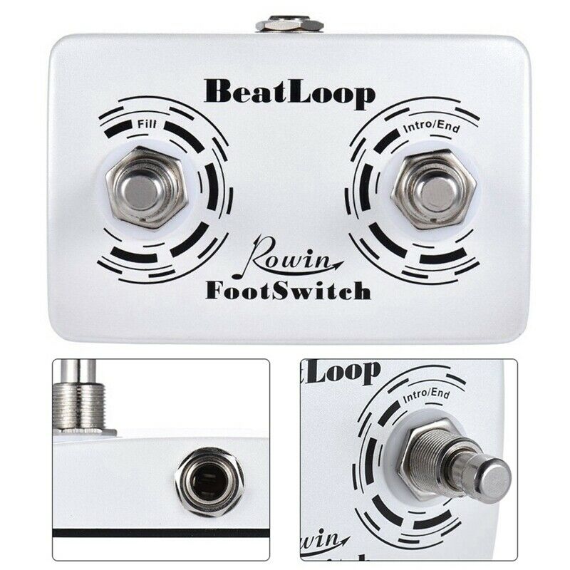 Rowin Beatloop Footswitch Dual Momentary External Guitar Pedal Foot Switch