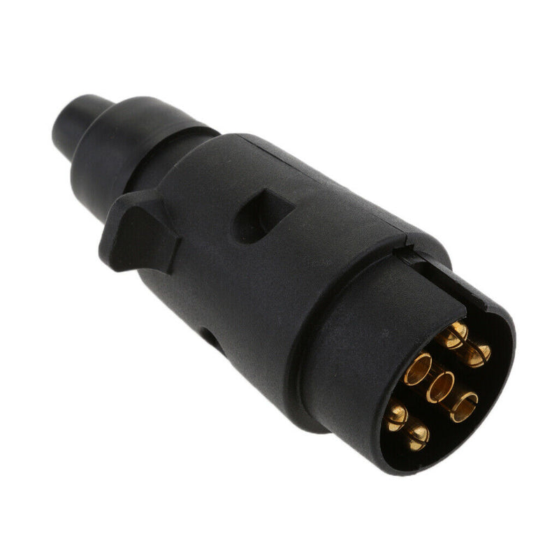 Truck Trailer Caravan 7 Way Plug Connector Socket Wiring Connection