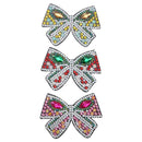 3pcs Bowknot Full Drill Diamond Painting Hair Clip DIY Rhinestone Bobby Pin