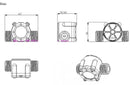 Hall Flow Sensor Water Control 1-30L/min 2.0MPa Water Flow Sensor Flowmeter