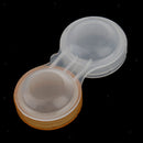 30 Pieces Mini Contact Lens Box Travel Soaking Case Transparent Plastic