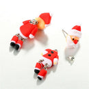 Christmas Santa Claus Earrings Handmade Polymer Clay Ear Stud Earrings JewelryJR