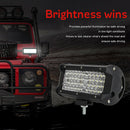 7 inch 4-Row 480W LED Work Light Pod Offroad Driving Lamp for Car Truck SUV
