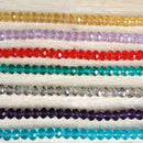 650PCS 10mm and 6mm Briolette Crystal Glass Beads for Jewelry Making Assorted