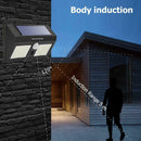 120LED Solar Two-Sided Motion Sensor Wall Lamp Outdoor Yard Security Light