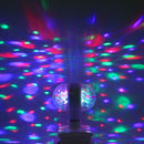 100-240V E27 3W Double-head RGB LED Bulb Rotating Crystal Magic Ball Stage Light