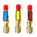 1/4" Male to 1/4" Female Straight Ball Valve SAE AC Charging For R22 Refrigerant