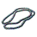 Rainbow Roundel Hematite Stone Loose Bead 6mm Strand HOT