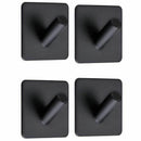 304 Stainless Steel Coat Hanger Black Towel Hook Rack Rail,Self Adhesive Ho Z1J8