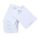 100pcs Plastic Self-Adhesive Necklace Earring Card Adapters Hanging Tab