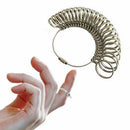 Metal Steel Ring Sizer Guage Mandrel Finger Sizing Measure Stick Standard Tool--