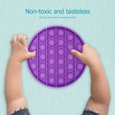 Push Bubble Fidget Sensory Toys Relief Stress Soft Squeeze Toys (Purple)