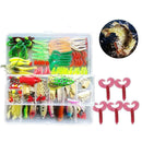 139PCS Fishing Lures Kit Set with Tackle Box Fishing Set Luya Bait L4Z8