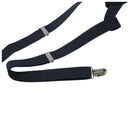 Women Men Clip-on Adjustable Pants Elastic Y Back Suspender Braces - Gray