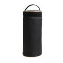 Portable PU Leather Makeup Brushes Holder Cosmetic Tools Organizer (Black) A