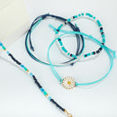 4pcs Boho Ethnic Weave Rope Bracelet DIY Beads Bangles Jewelry (Style 8) A