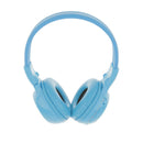 Blue Bluetooth Headphones Stereo Sound Over-Ear Wireless Headset Lightweight