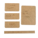 5pcs/ Sets Acrylic Template Leather Pattern Stencil for Card Bags Wallet
