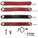 KeyChain Key Chain Ring Strap Expandable PU Leather Holder Organizer Belt Loop