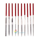 10pcs Guitar Fret DIY Repair Tool Diamond File Needle Handle Files Luthier Tools