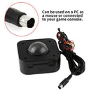Arcade Game LED Trackball Wired Mouse Durable Stable Non-Slip, Machine Illu