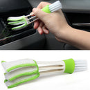 Portable Double End Window Interior Green Accessories Household Car Vent Brush