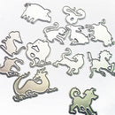 Chinese Zodiac cutting dies stencil scrapbook album paper embossing craft JC%x